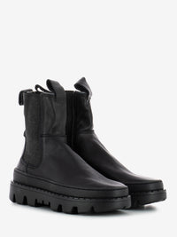 Unalome Elastics black ankle boots