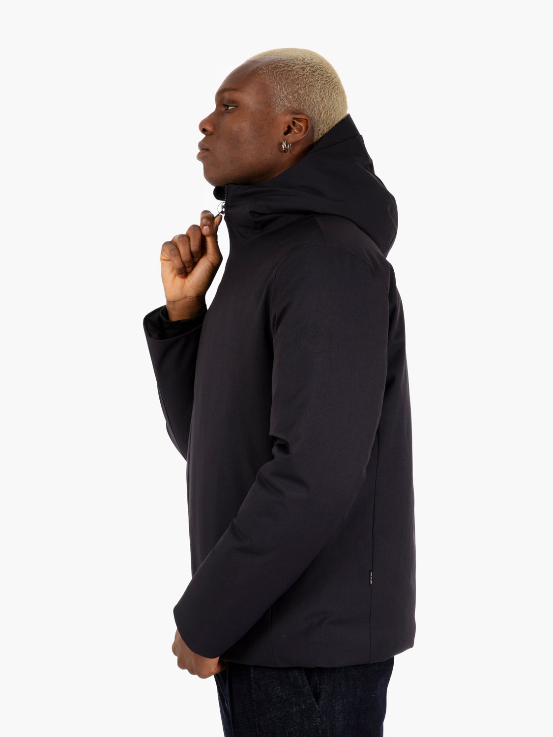 Barnaby hooded jacket blue black