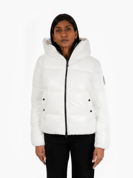 Biddy hooded jacket off white