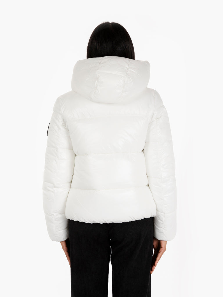 SAVE THE DUCK - Biddy hooded jacket off white