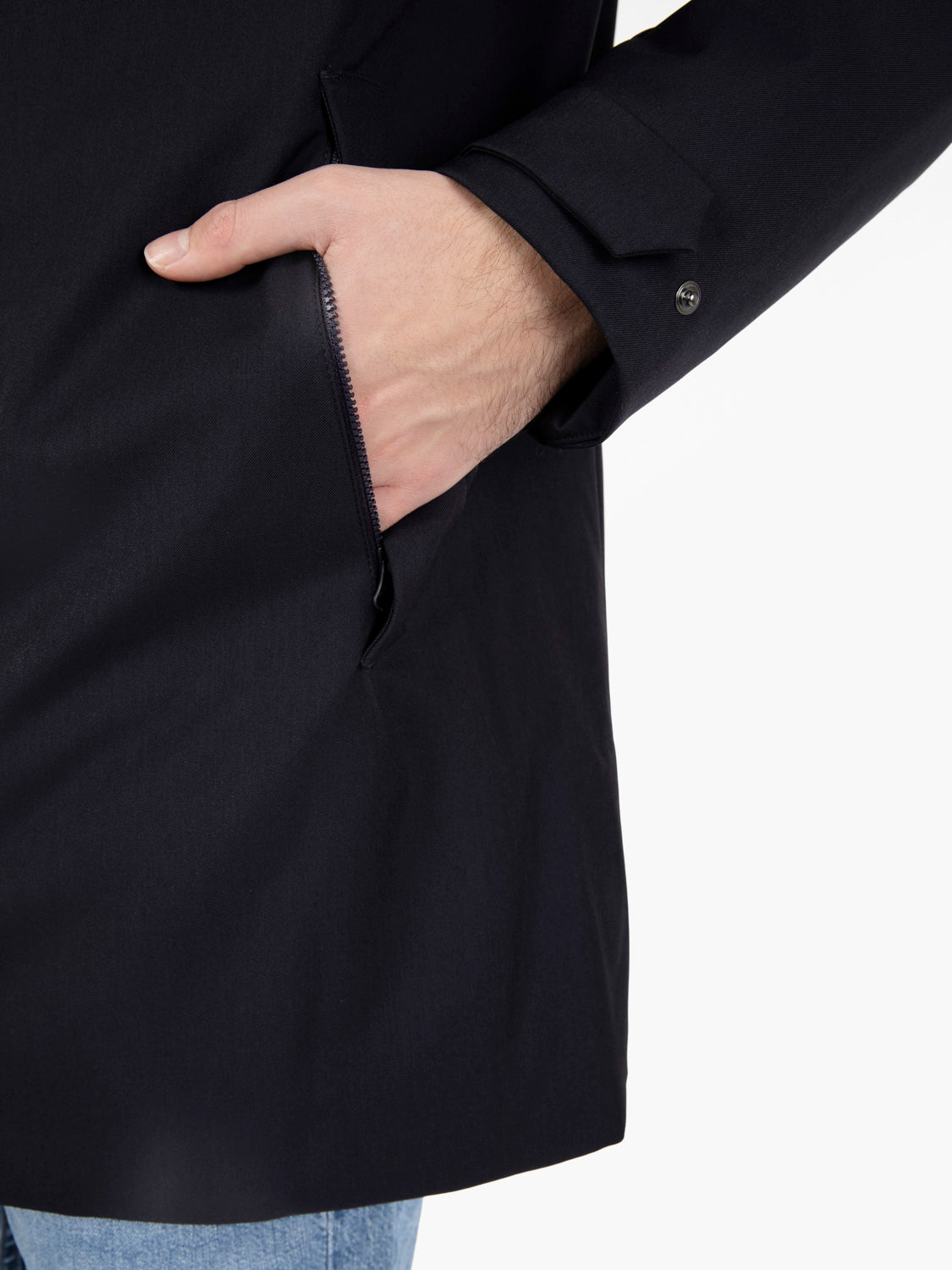 Coat WolT21 Sid blue / black