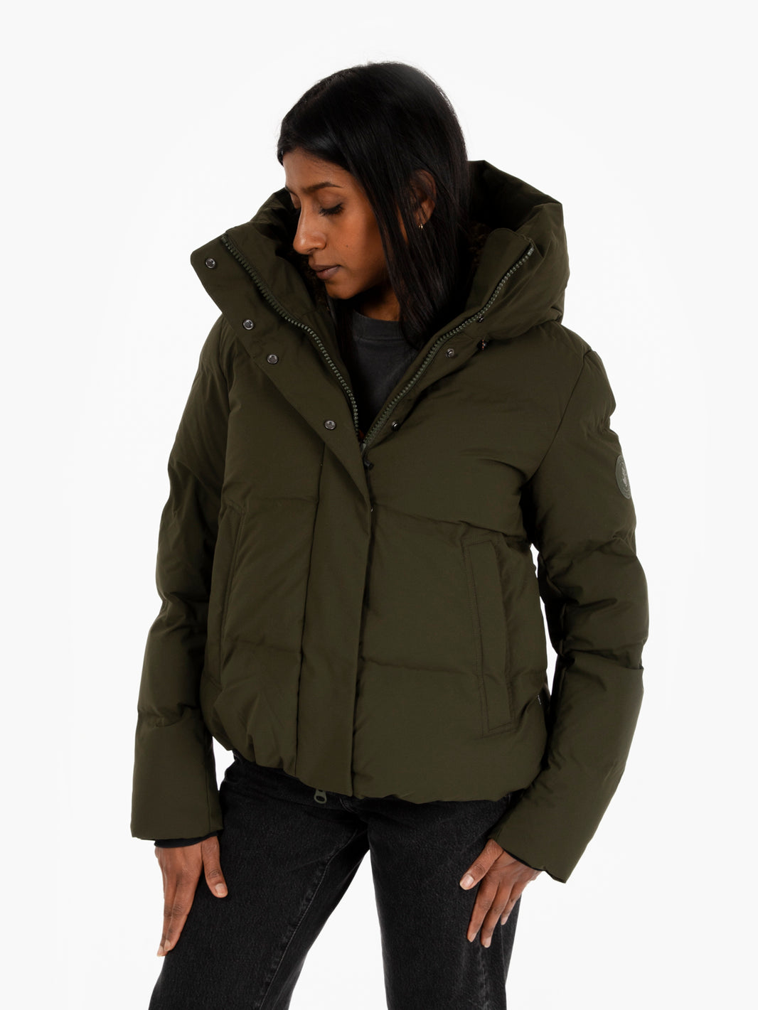 Giacca Calliope hooded land green