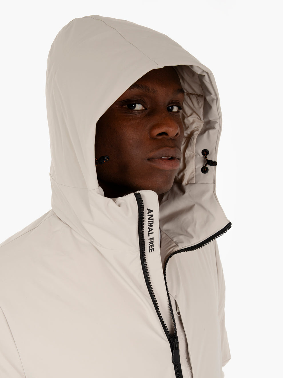 Giacca hooded Obione beige