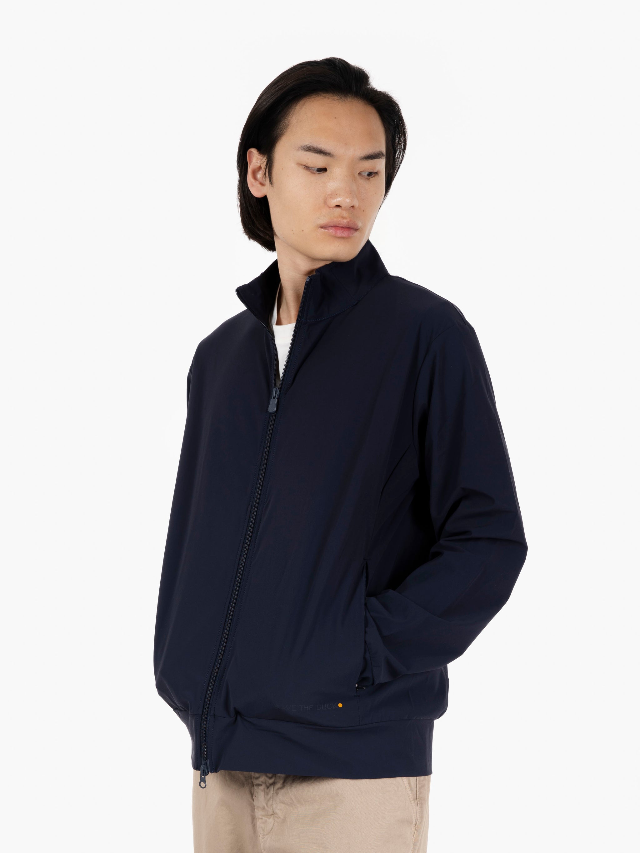 Giacca Tulio stand-up collar navy blu