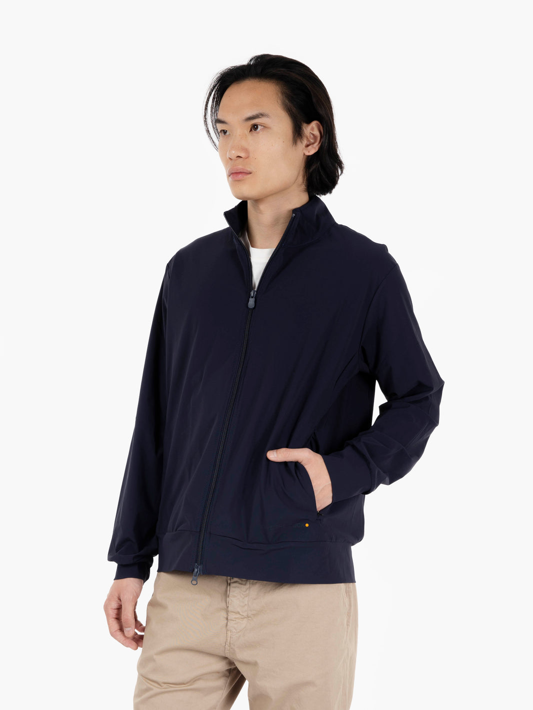 Giacca Tulio stand-up collar navy blu