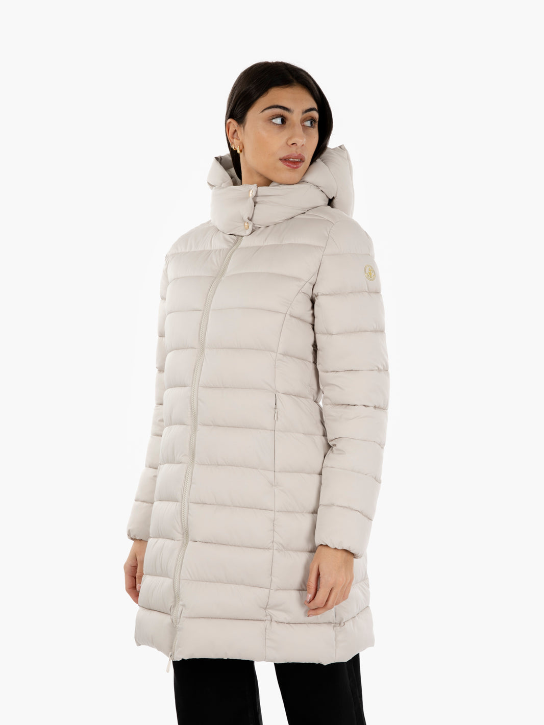 Hooded coat Enis beige