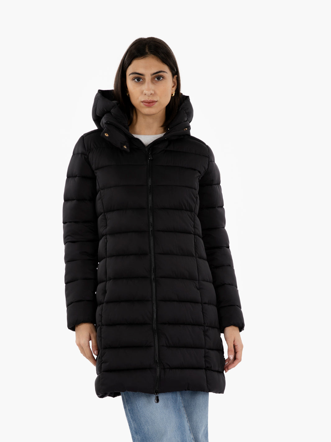Hooded coat Enis black