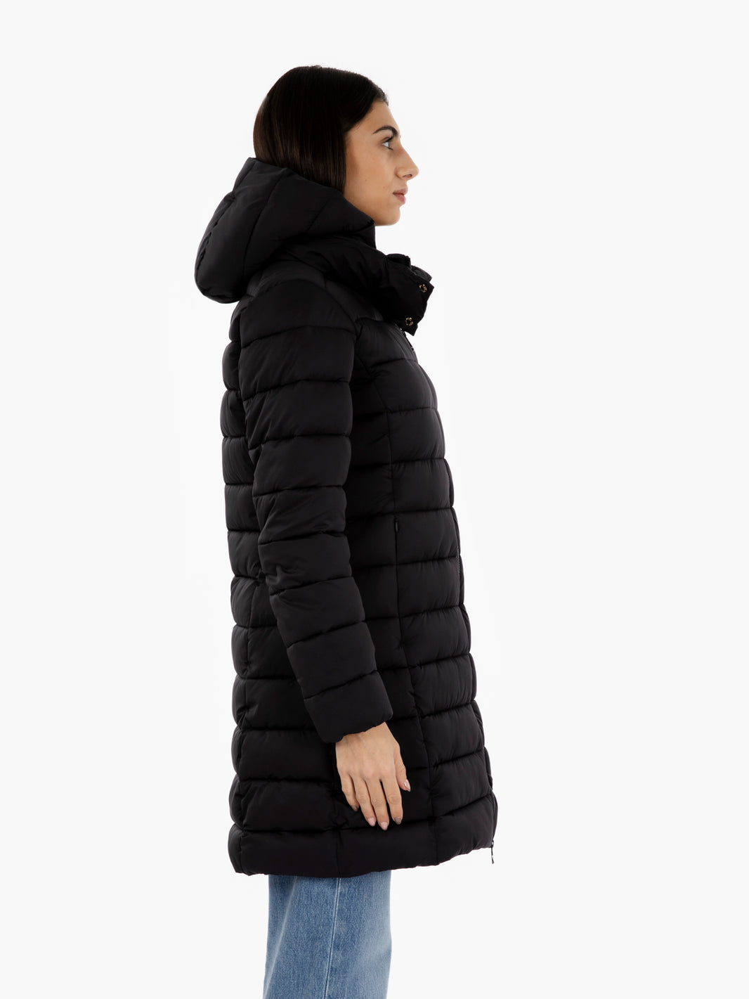 Hooded coat Enis black