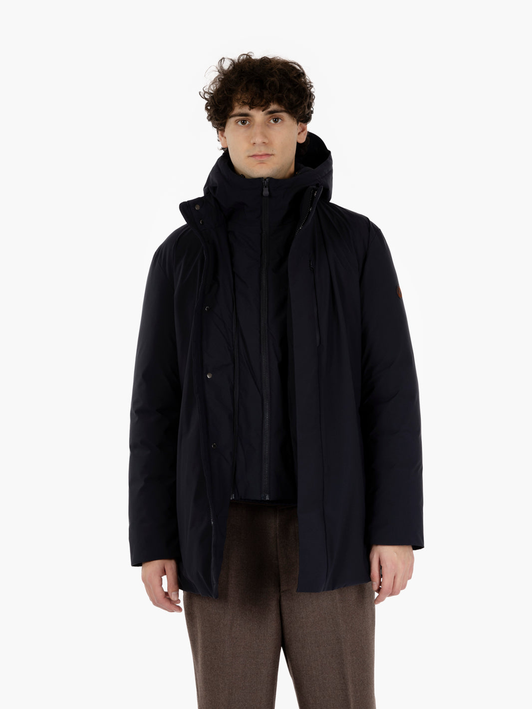 Hooded coat Matt21 Sesle blue