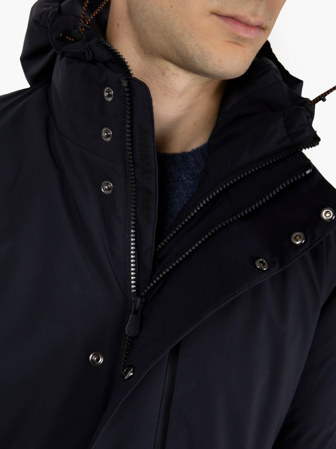 Hooded coat Matt21 Sesle blue