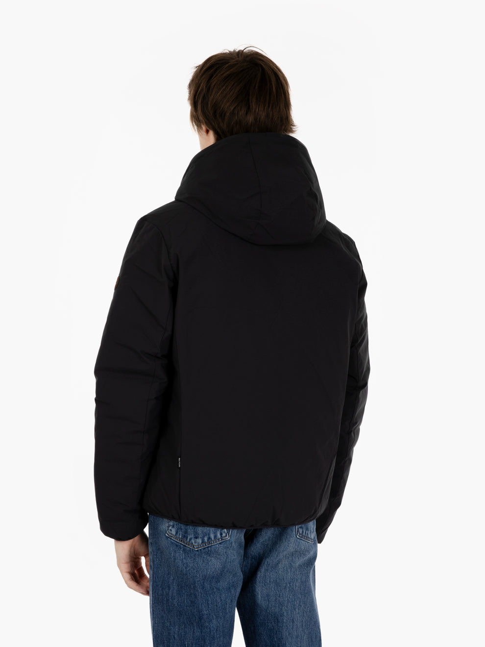 Hooded jacket Ezra reversible black