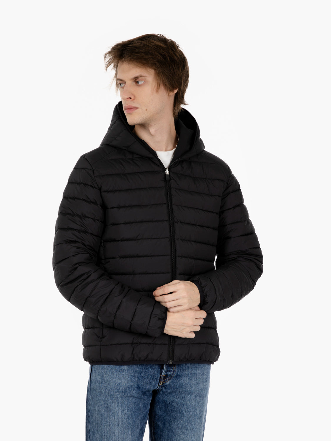 Hooded jacket Ezra reversible black