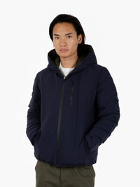 Hooded jacket Ezra navy / green