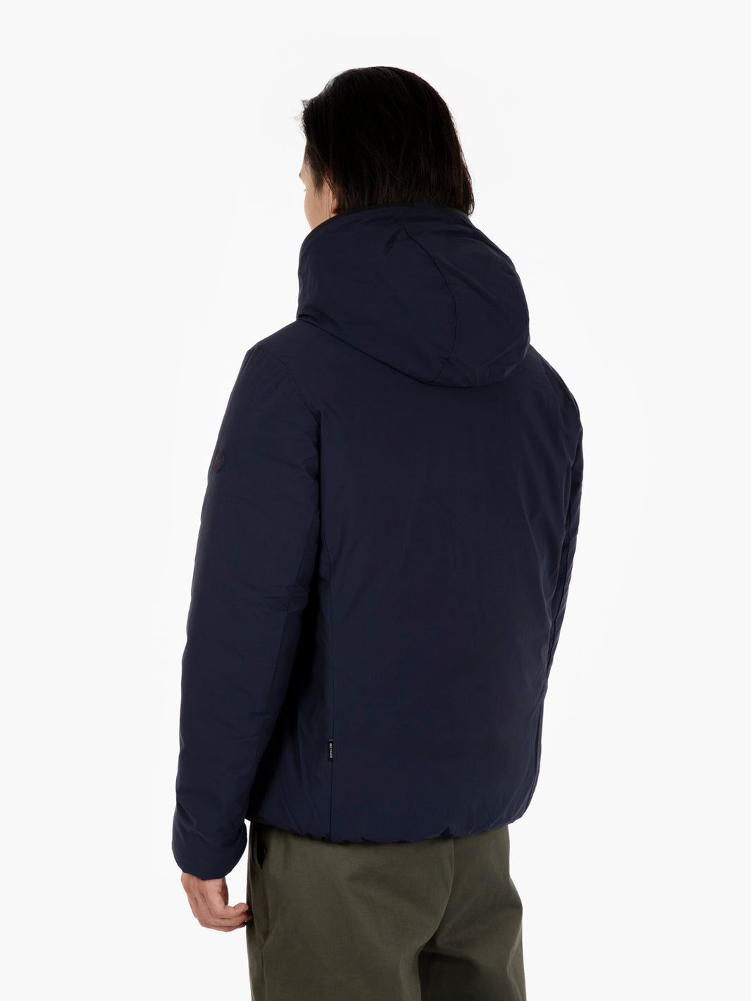 Hooded jacket Ezra navy / green