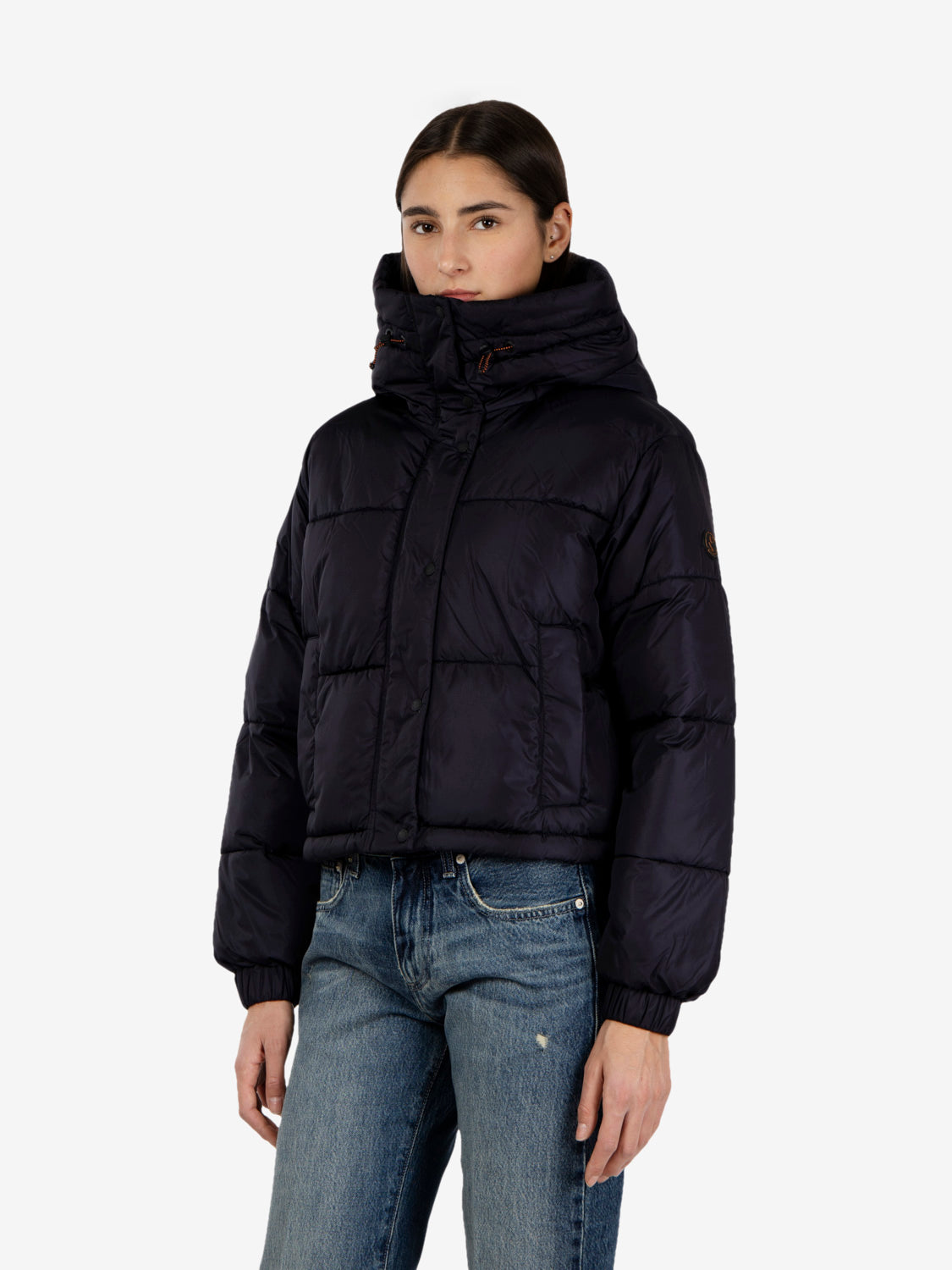 Maude black hooded jacket
