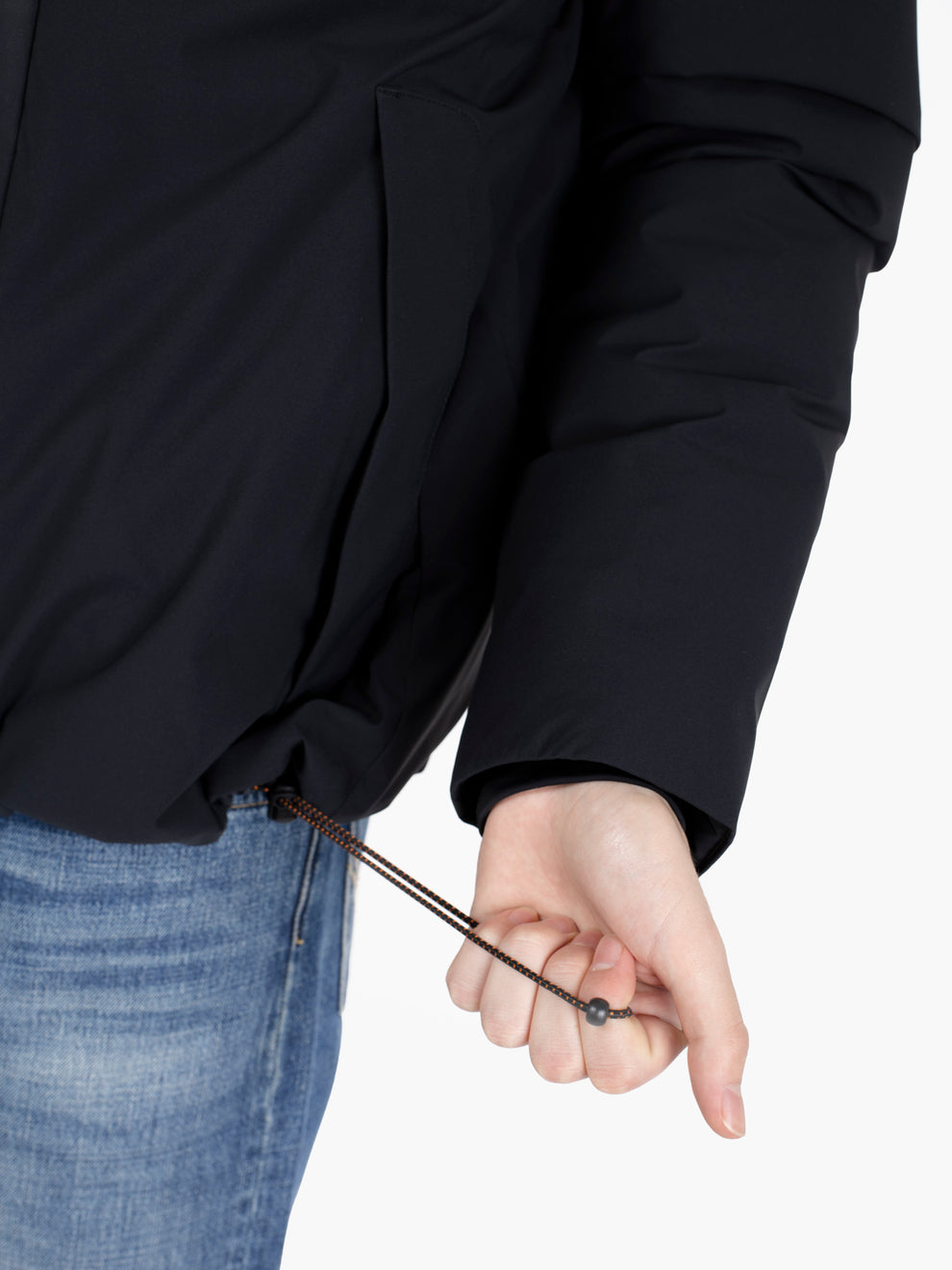 Hooded jacket Obione black