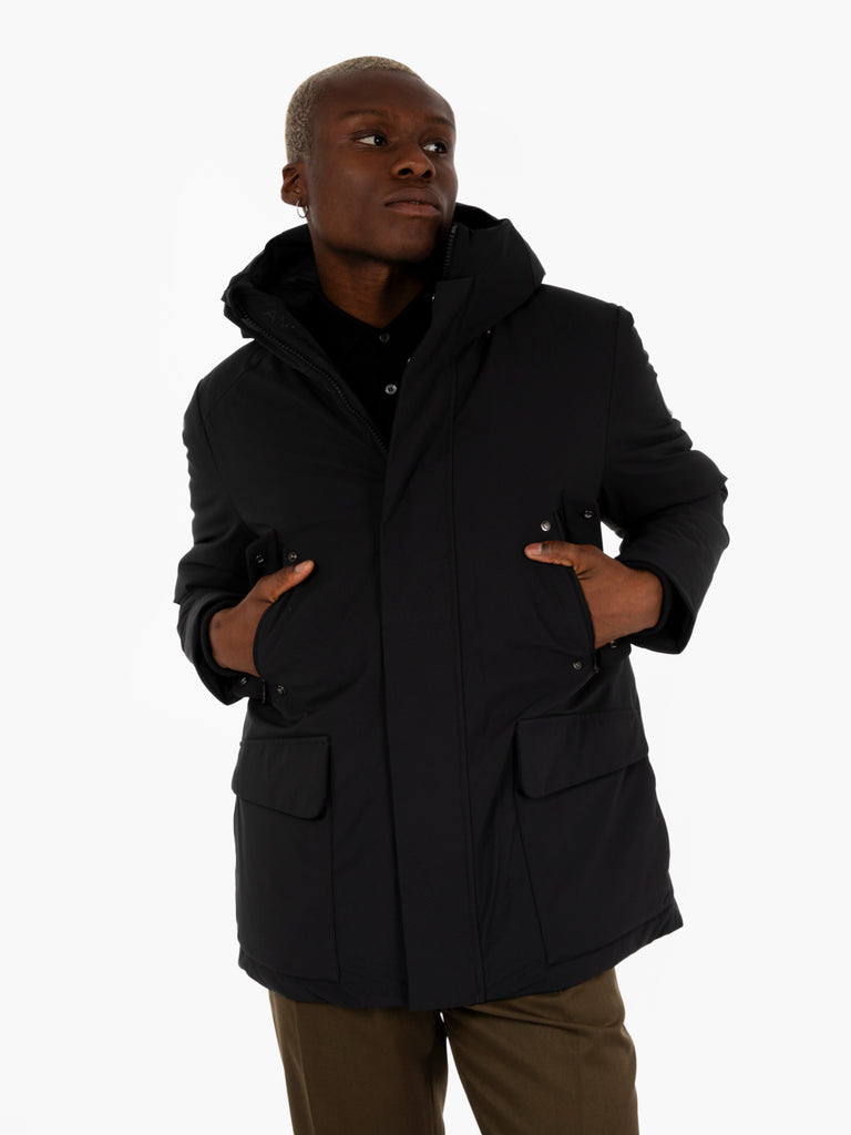 SAVE THE DUCK - Parka Elon hooded coat black