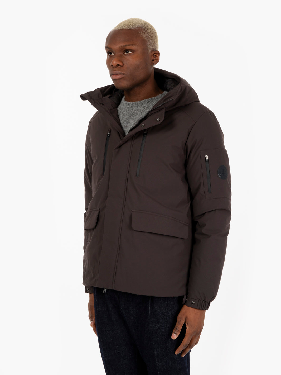 Smeg19 Hiram jacket brown black
