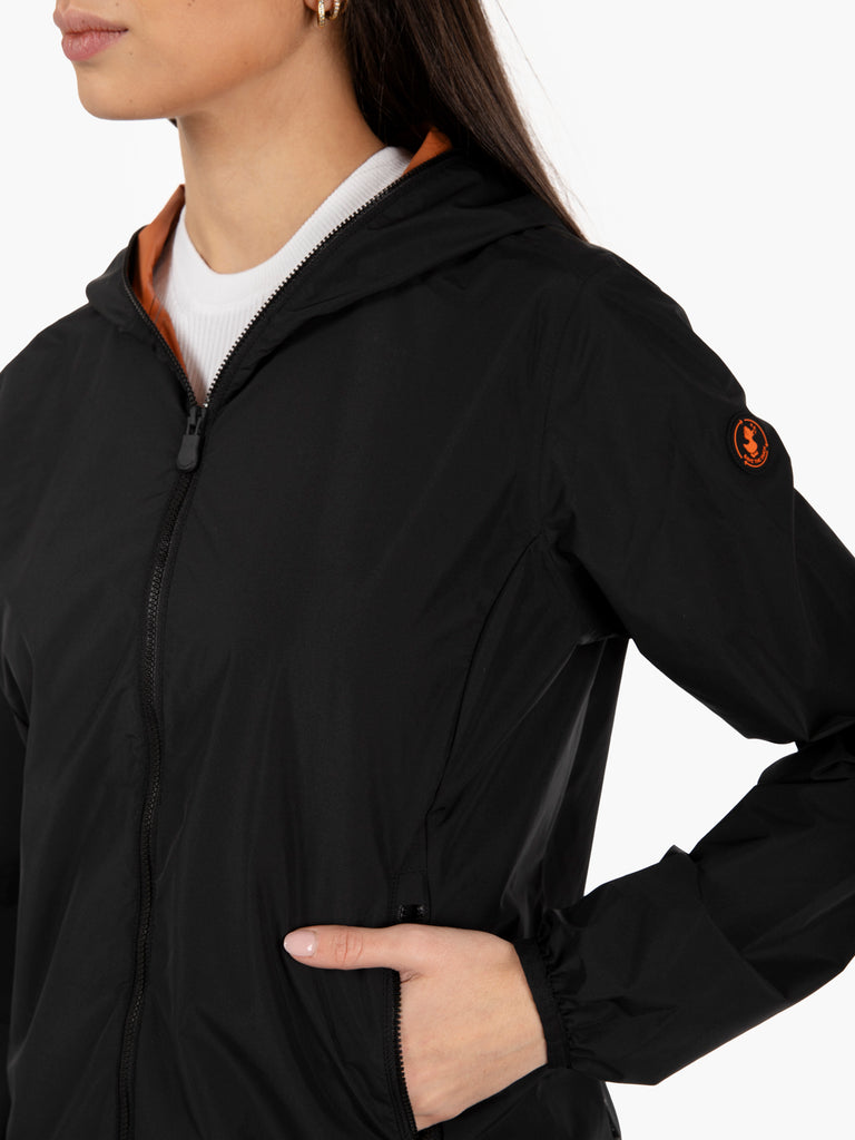 SAVE THE DUCK - Stella hooded jacket black