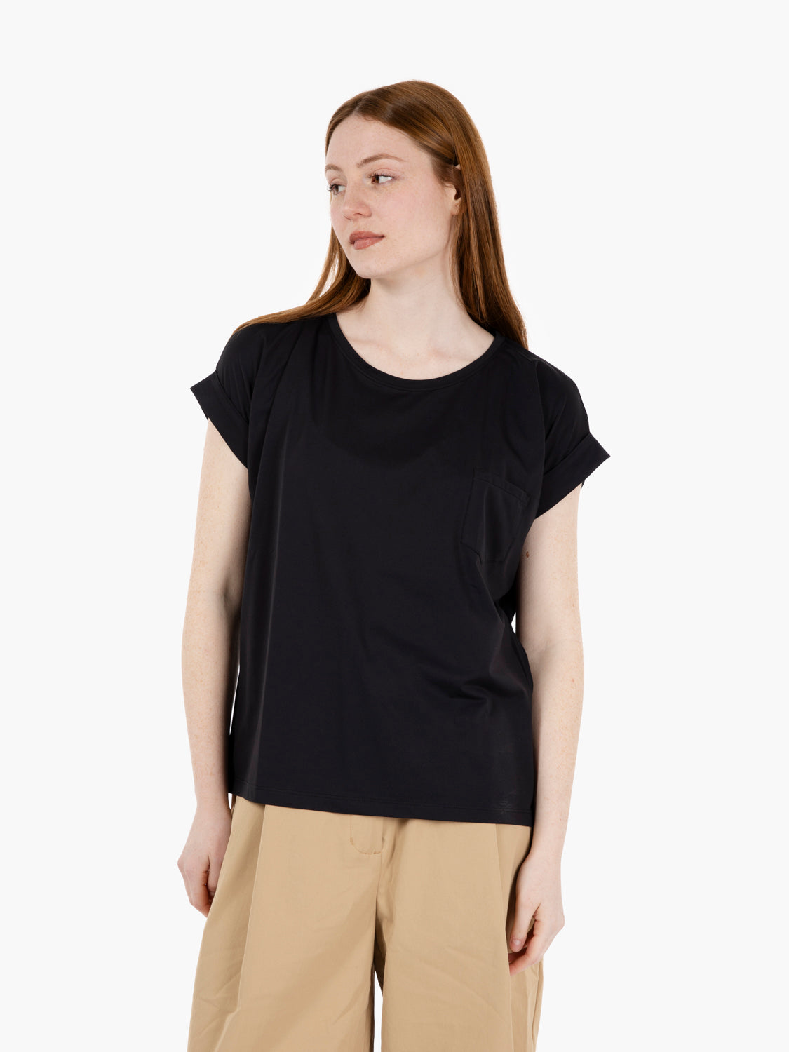 W Victoria lomellina black t-shirt