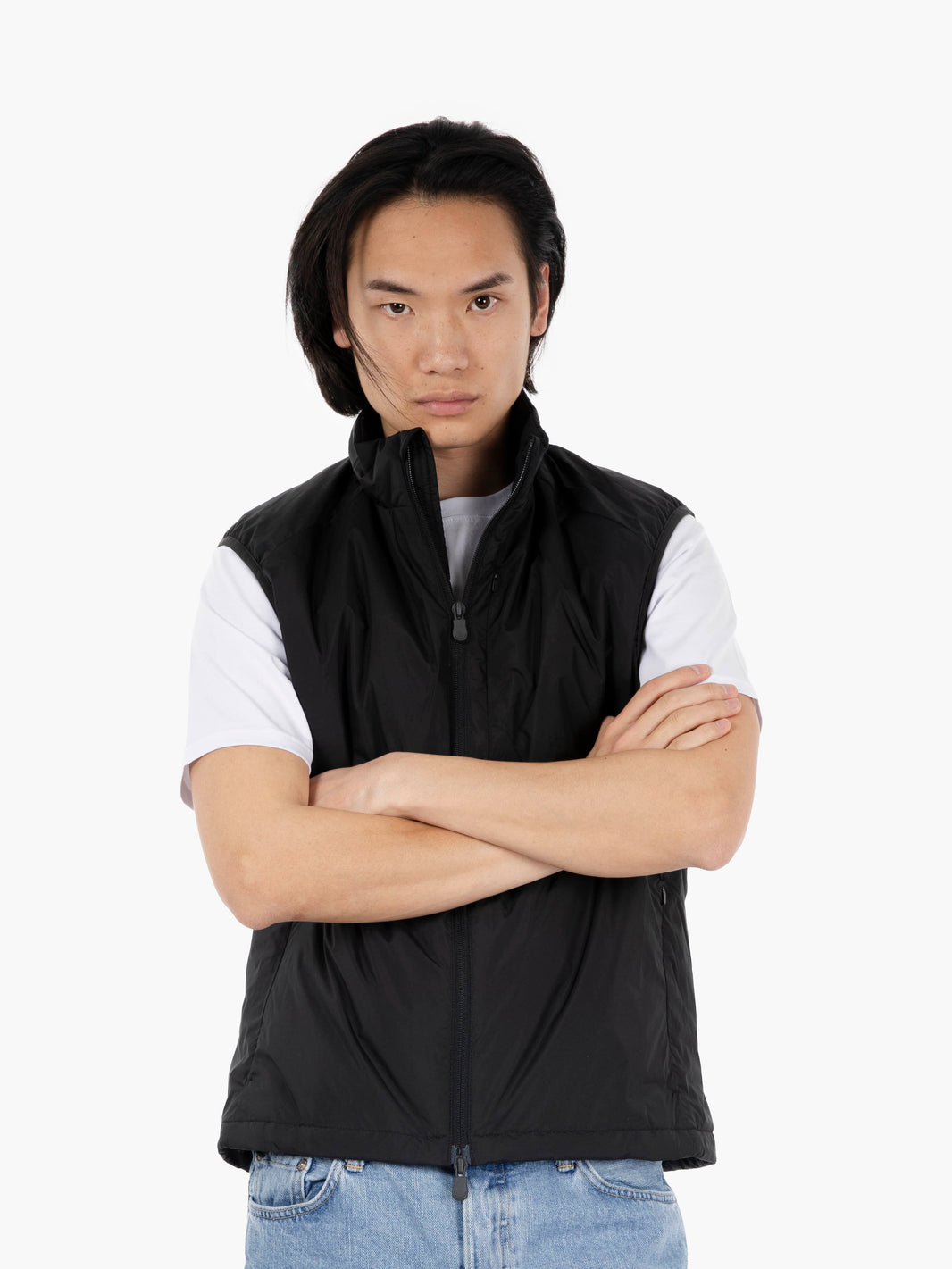 Turner hooded vest thyme black