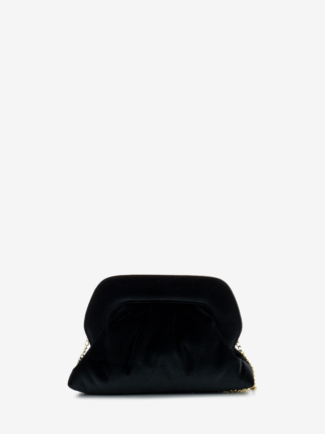 Black velvet shoulder bag