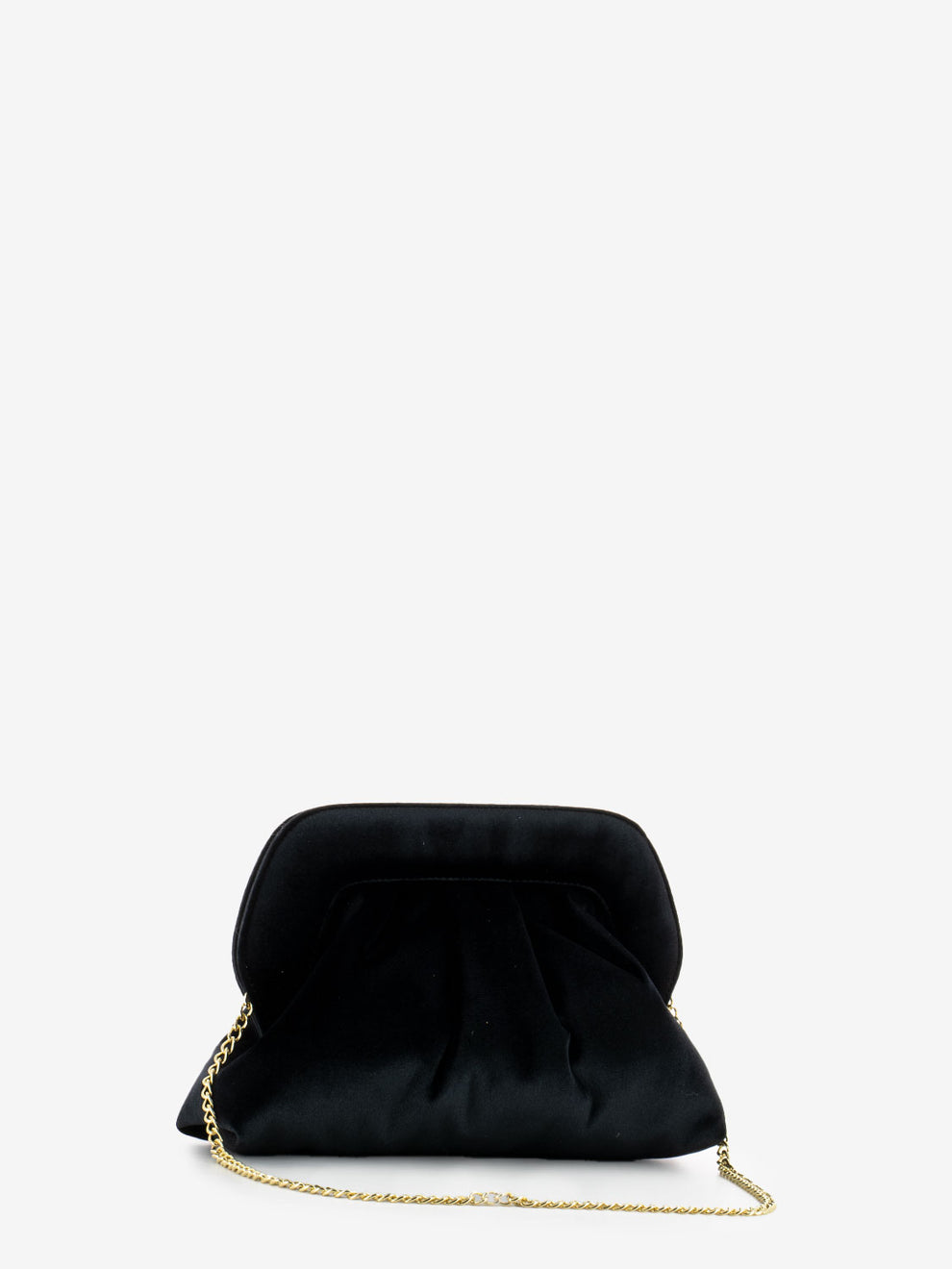 Black velvet shoulder bag