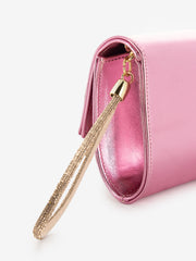 SCARLETT - Borsetta bracciale strass metal rosa