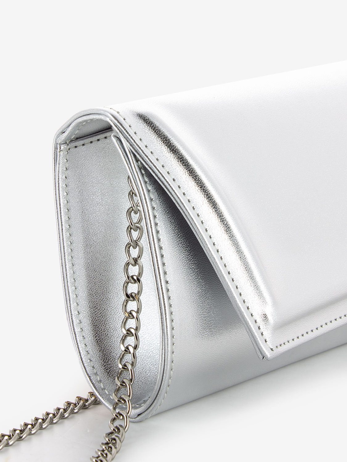 Purse bracelet rhinestone metal silver