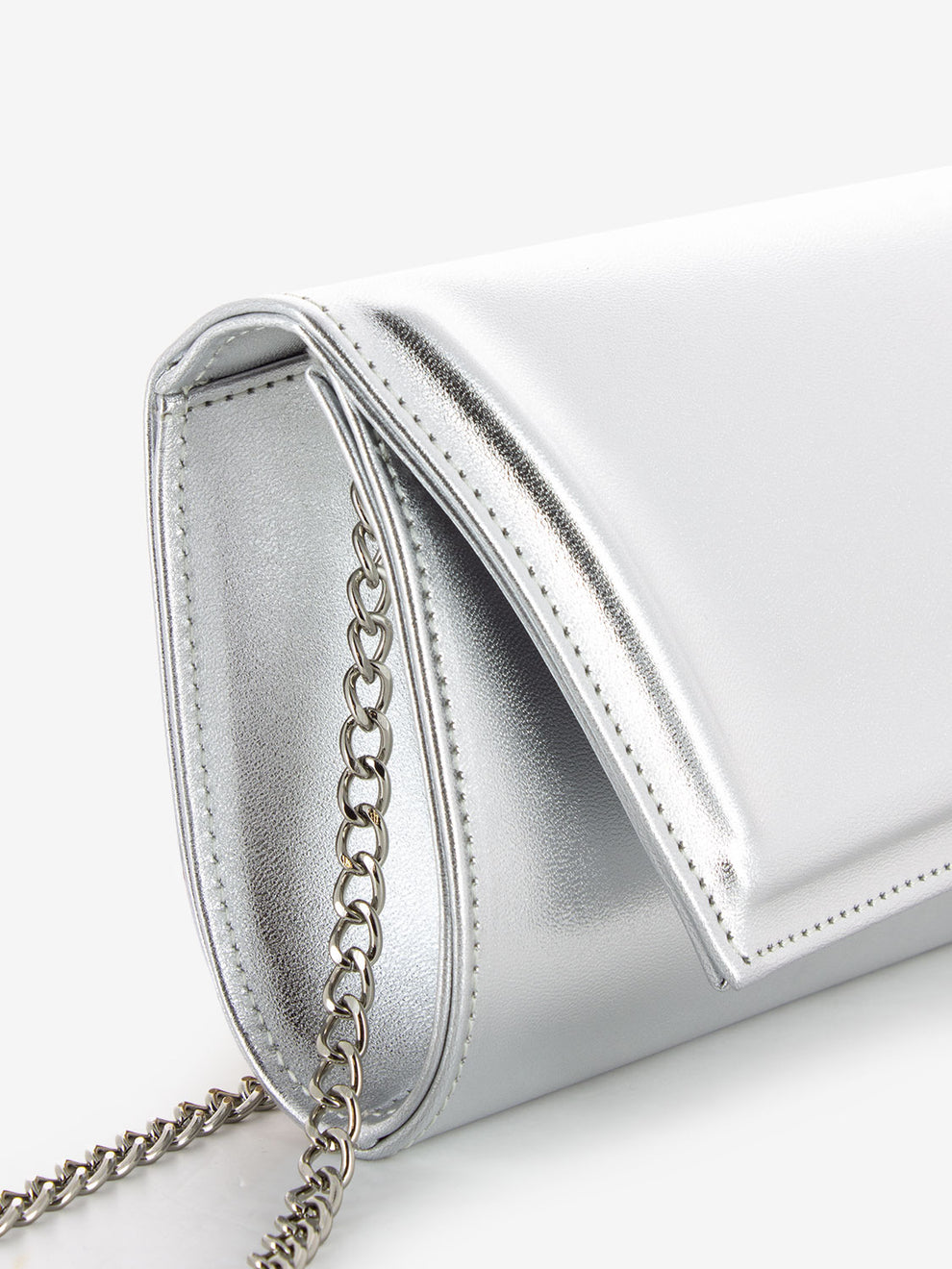 Purse bracelet rhinestone metal silver
