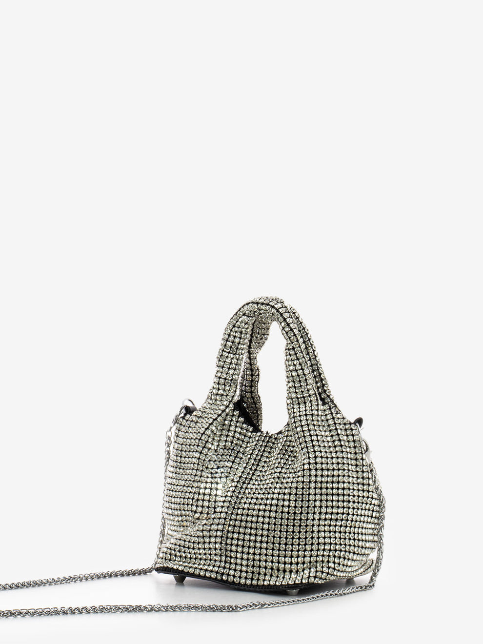 Paris lux silver handbag