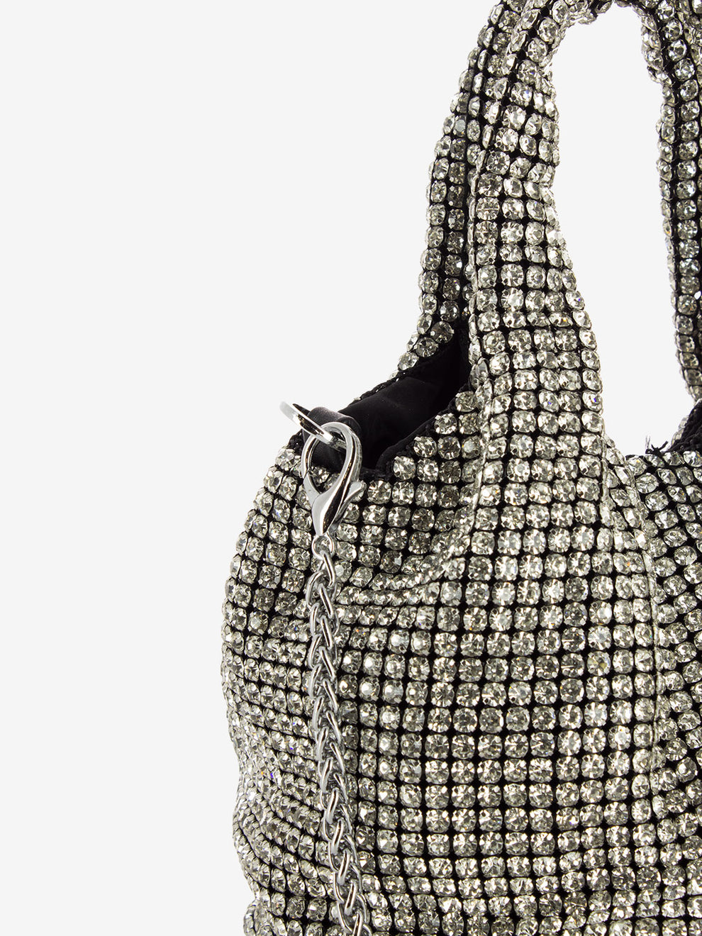 Paris lux silver handbag