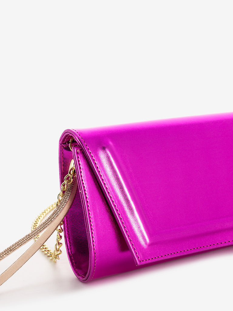 SCARLETT - Pochette bracciale strass fuxia