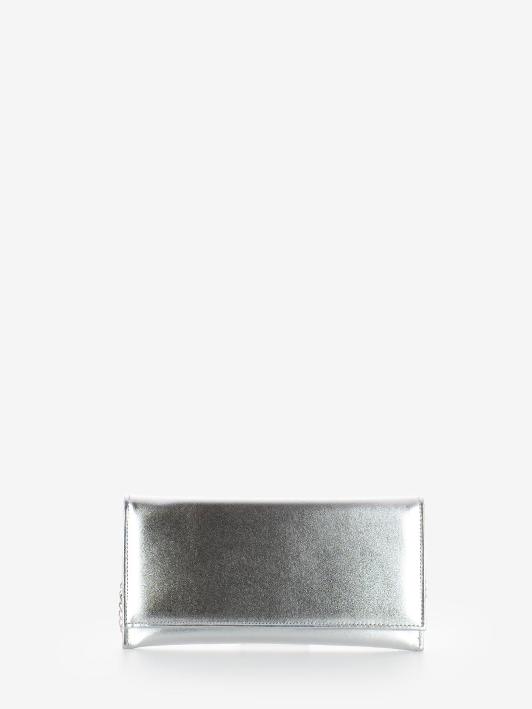 Pochette con catena metal argento