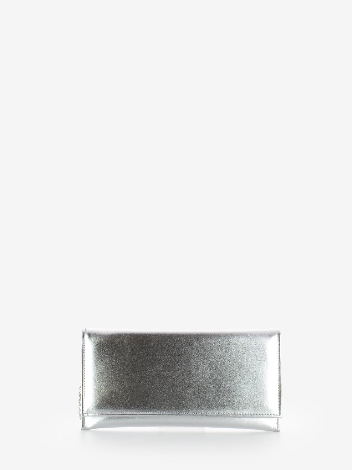 Pochette con catena metal argento