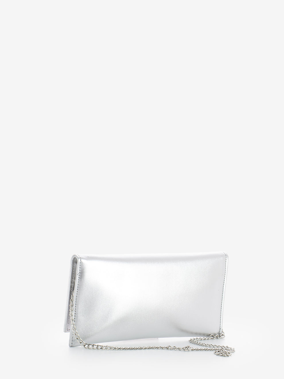 Pochette con catena metal argento
