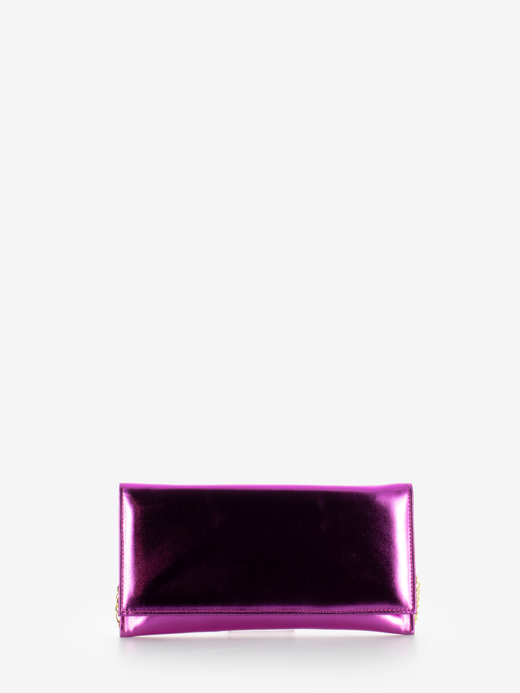 Pochette con catena metal fuxia