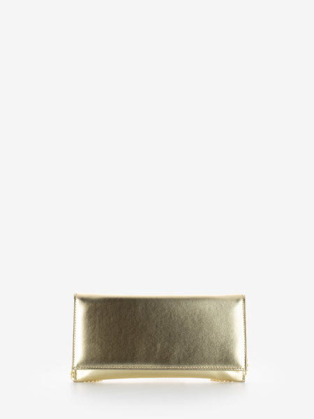 Pochette con catena metal platino