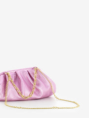 SCARLETT - Pochette con catena metal rosa
