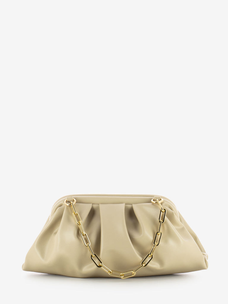SCARLETT - Pochette con catena soft beige
