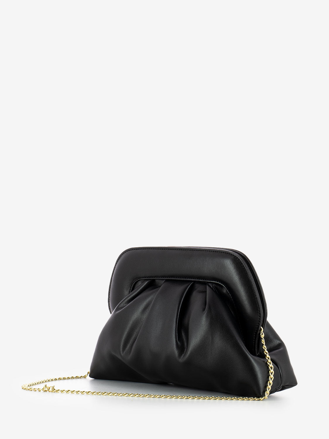 Pochette con catena soft black