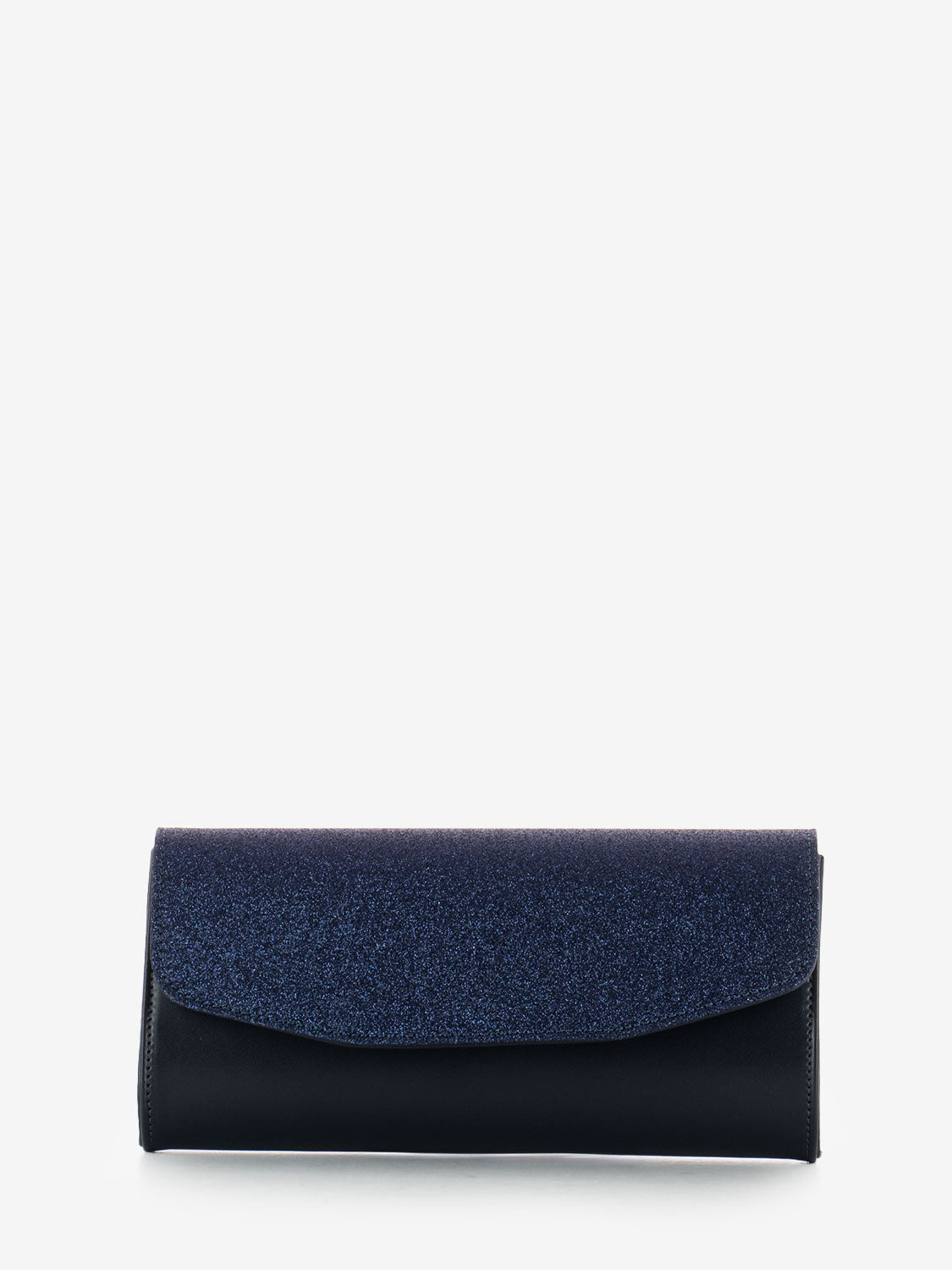 Pochette elegante strass blu