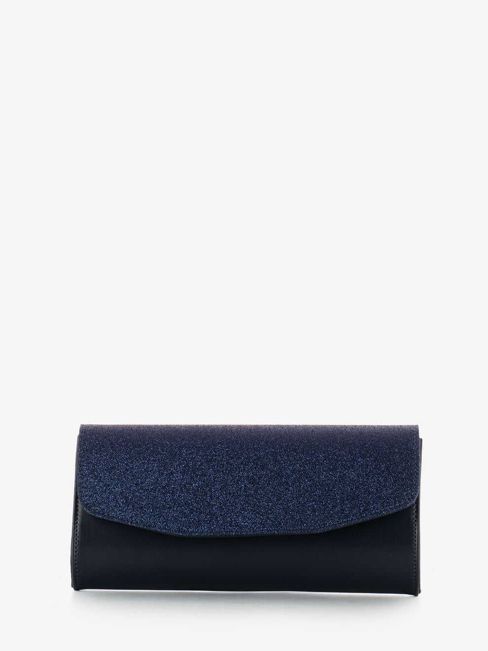 Pochette elegante strass blu