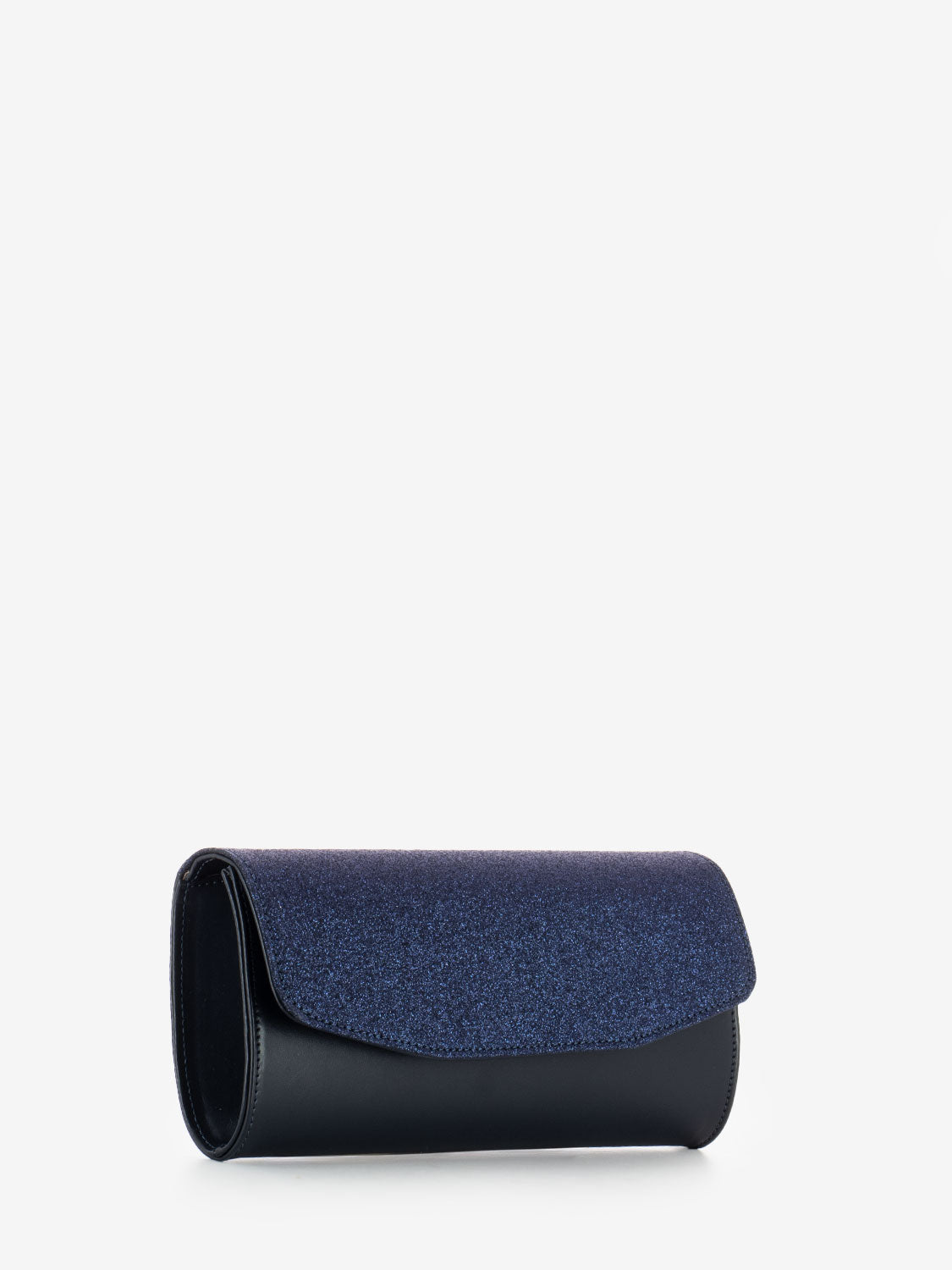 Pochette elegante strass blu