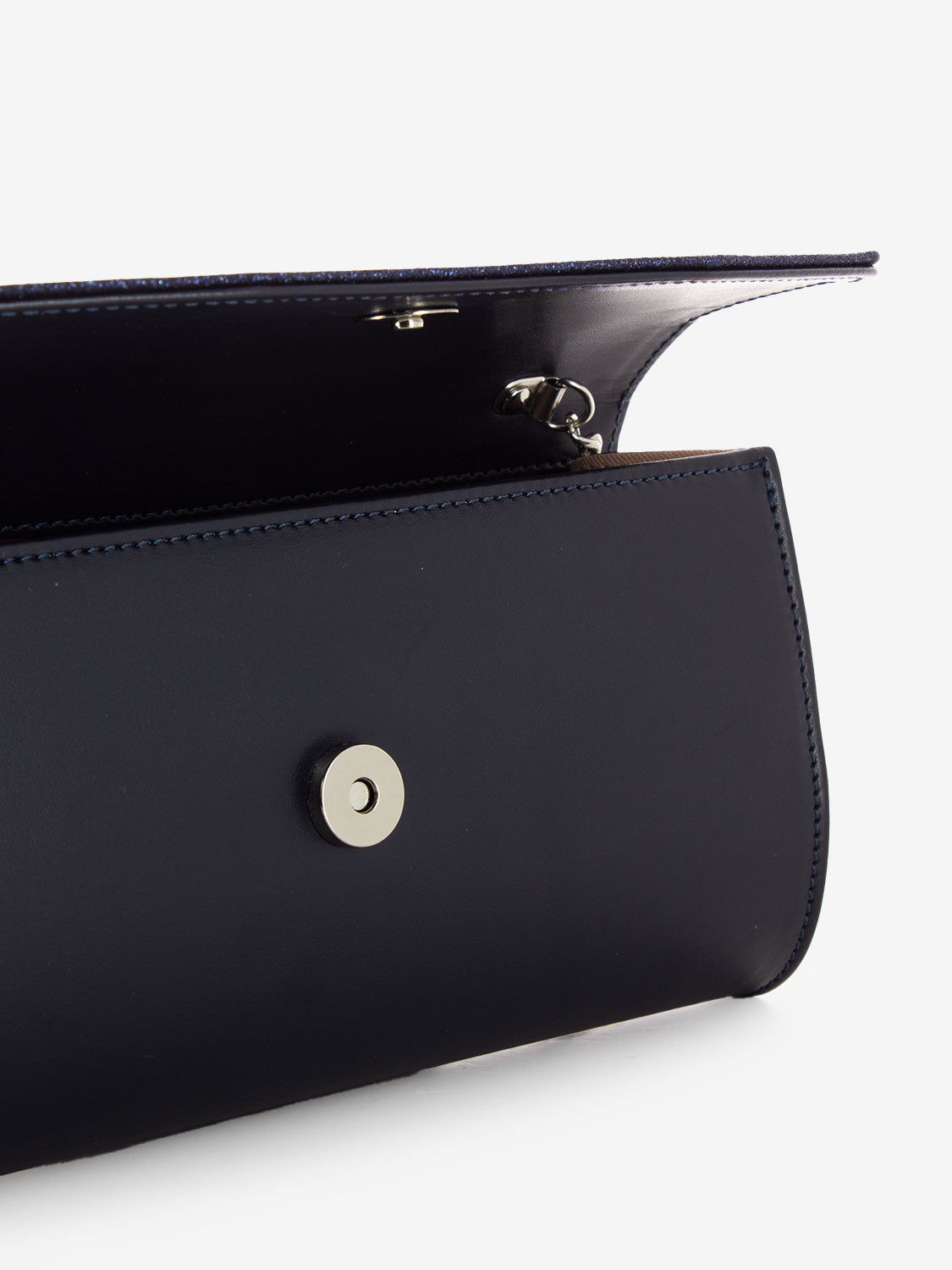 Pochette elegante strass blu