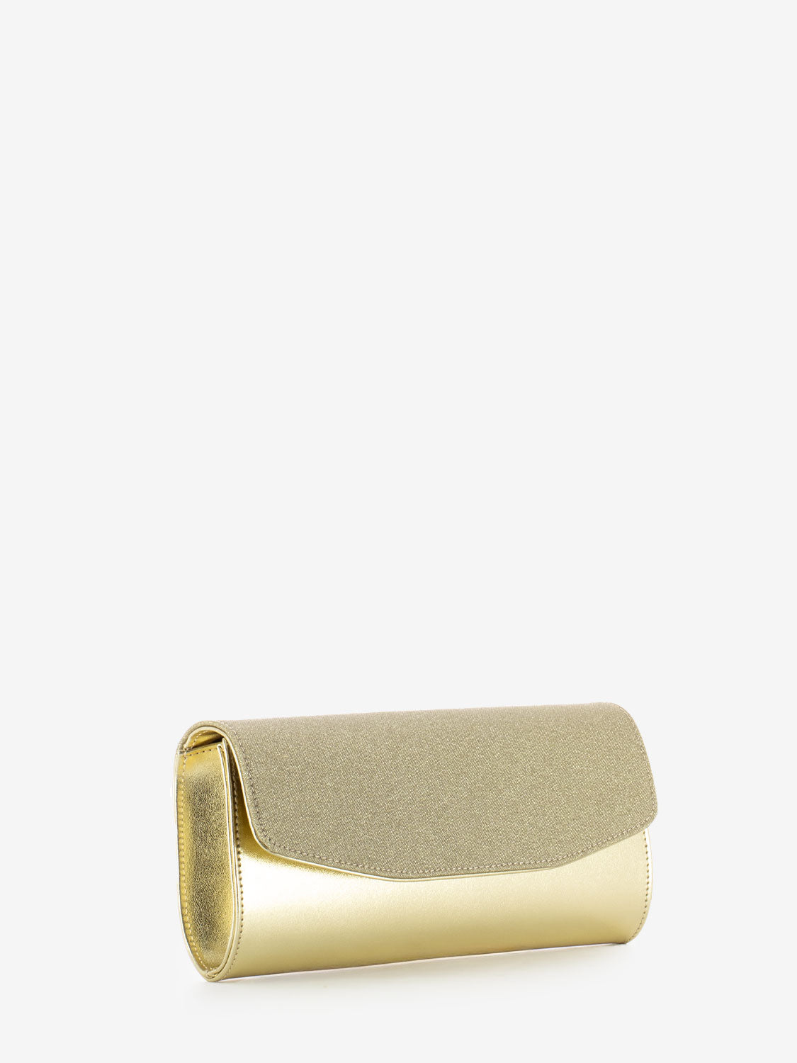 Pochette elegante strass platino