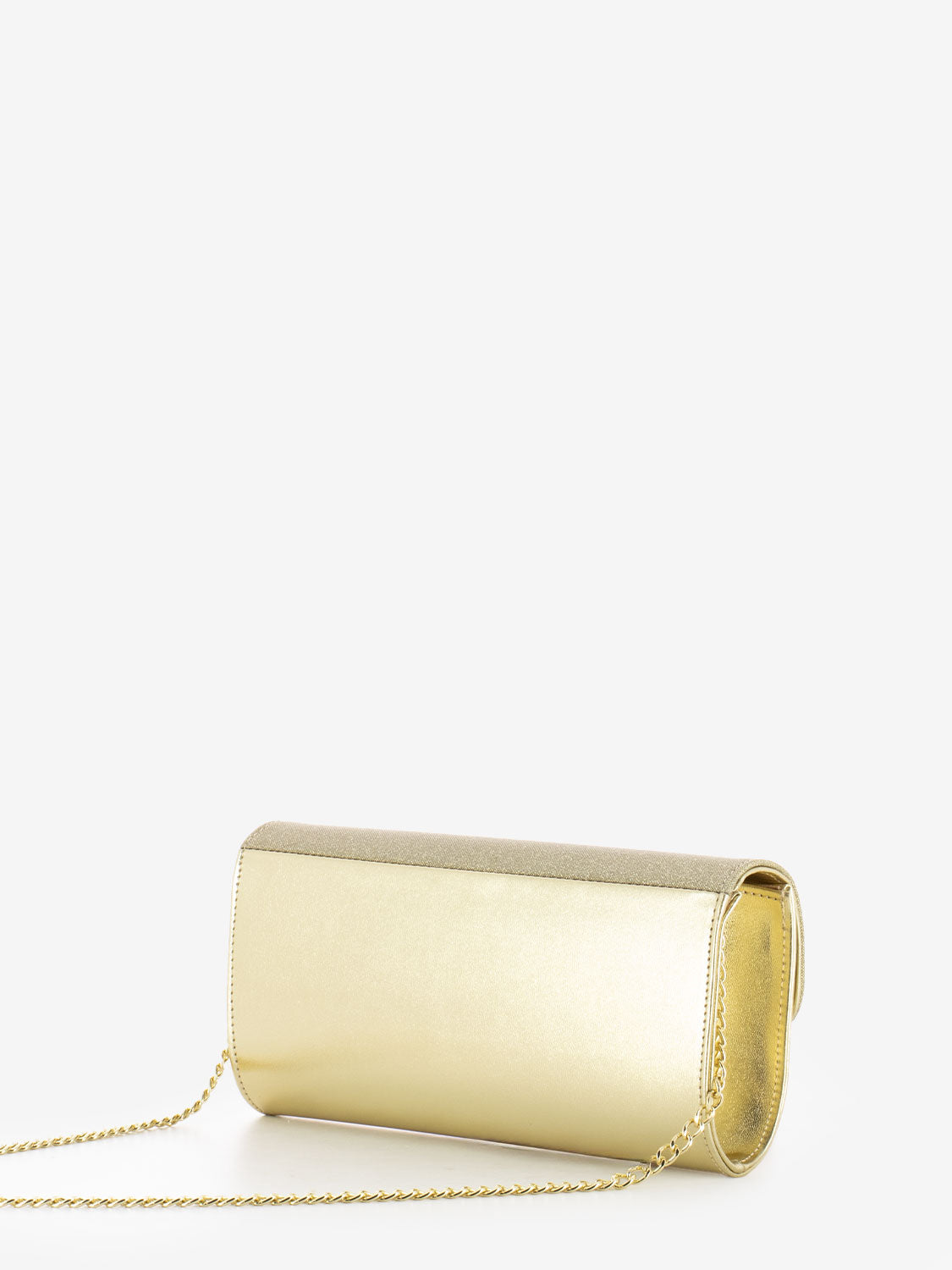 Pochette elegante strass platino