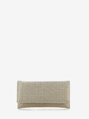 SCARLETT - Pochette in mesh glitter beige