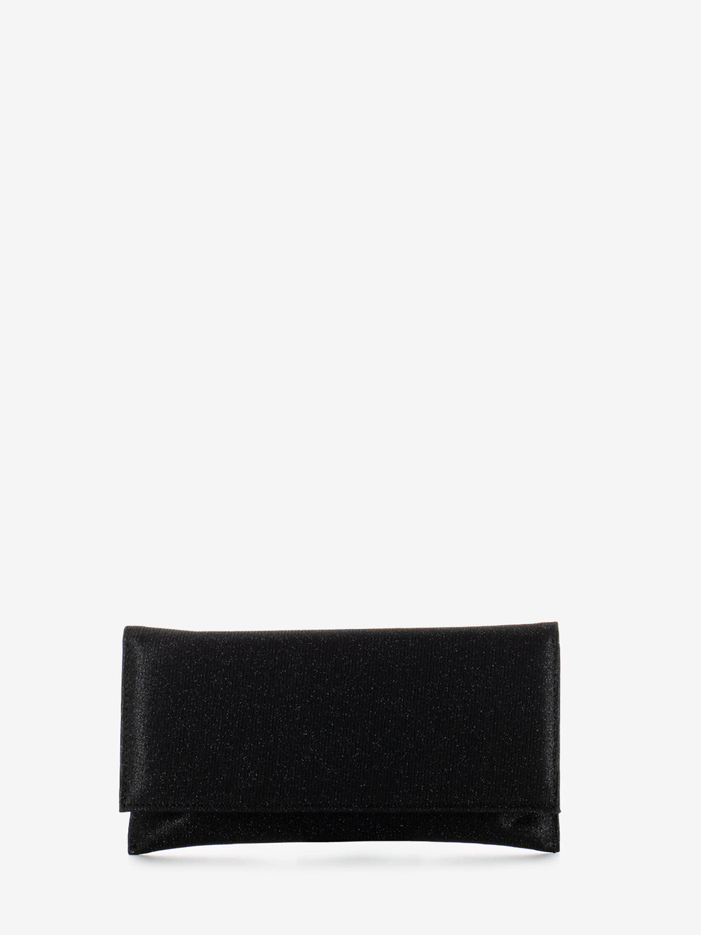 Pochette in mesh glitter nero