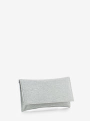 SCARLETT - Pochette in mesh glitter silver